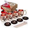 Copper Mugs Set of 4