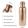 Copper Water Bottle with Jute Bag - 34 Oz Extra Large, Pure Copper Vessel for Drinking - Drink More Water - Copper Bottle for Health Benefits, Home, Office, Sports and Gifting
