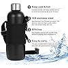 Stainless Steel Water Bottle Double Walled Vacuum Insulated 500 ML - 17 Oz Black Color