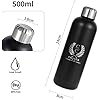Stainless Steel Water Bottle Double Walled Vacuum Insulated 500 ML - 17 Oz Black Color