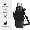 Stainless Steel Water Bottle Double Walled Vacuum Insulated 500 ML - 17 Oz Black Color